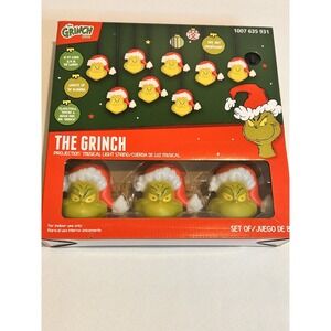 The Grinch Projection Christmas Musical 8 Light String 8 Ft. See Video